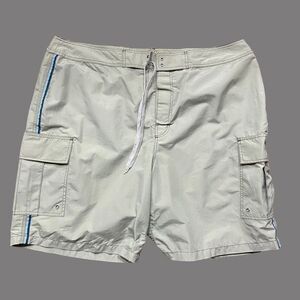 Old Navy Vintage Y2K Nylon Cargo Board Surf Trunks Shorts Khakis Men's Size XXL